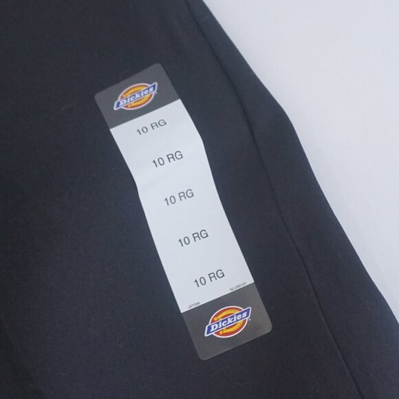 Dickies Black 744 Low Rise Straight Leg Wrinkle Resistant Work Pants Size 10R - Picture 6 of 13